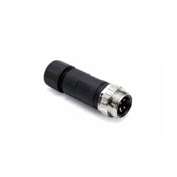 Connecteur mâle 7/8, 2 pol.,   IP67, 3.6A, non-blindé